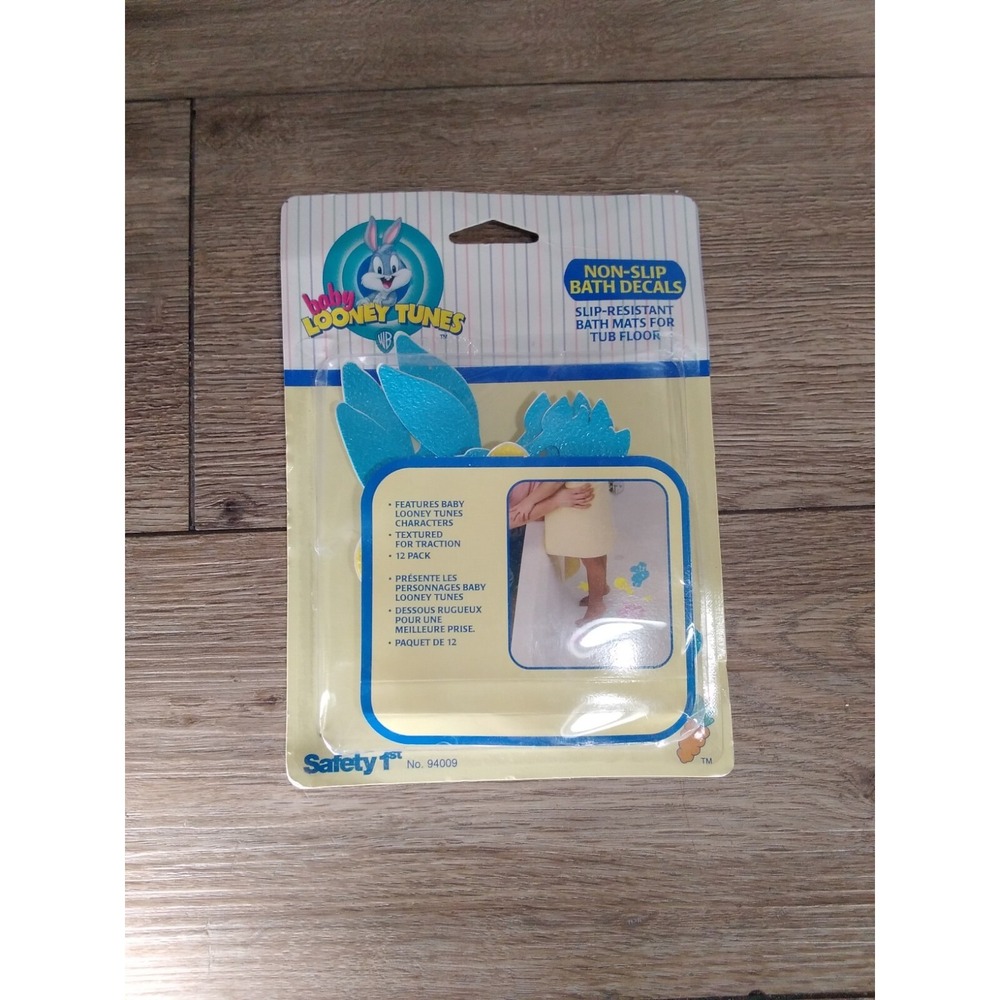 Vintage 1997 Baby Looney Tunes Non-slip Bath Decals NOS